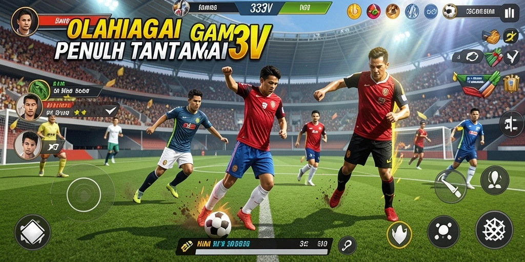 Tampilan gameplay seru dalam game olahraga 333V.