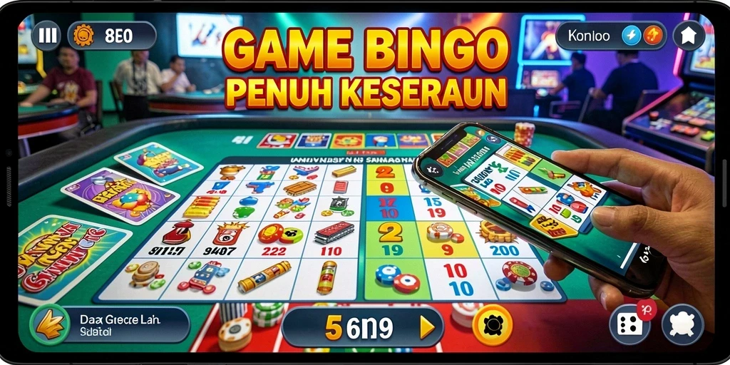 Tampilan gameplay Bingo yang seru di aplikasi 8II.