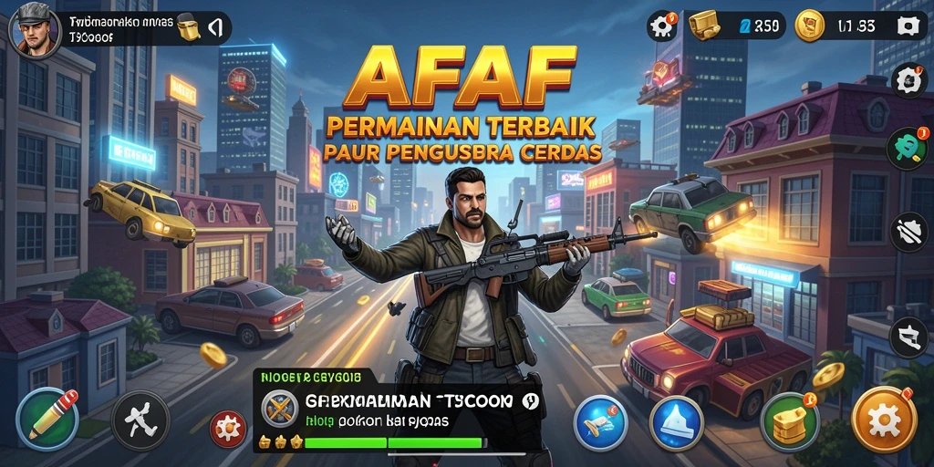 Screenshot AFAF menampilkan gameplay yang menarik dalam skenario Tycoon.
