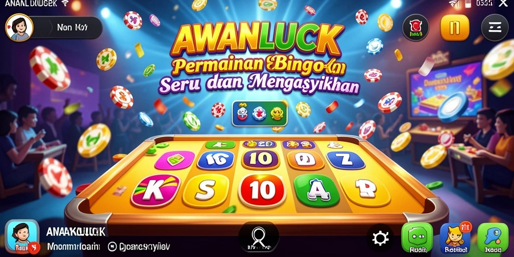 Tampilan gameplay AWANLUCK yang seru dan penuh warna.