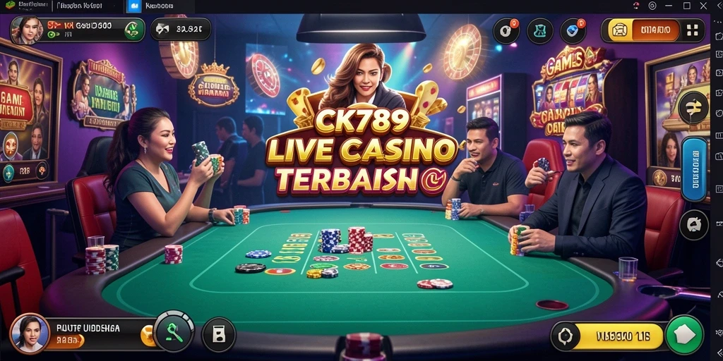 Gameplay menarik dari CK789 menampilkan dealer langsung yang profesional.