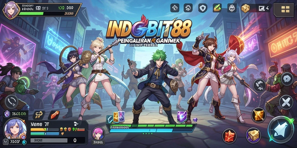 Tampilan menarik dari gameplay <strong>INDOBIT88</strong> dengan karakter anime yang ikonik.