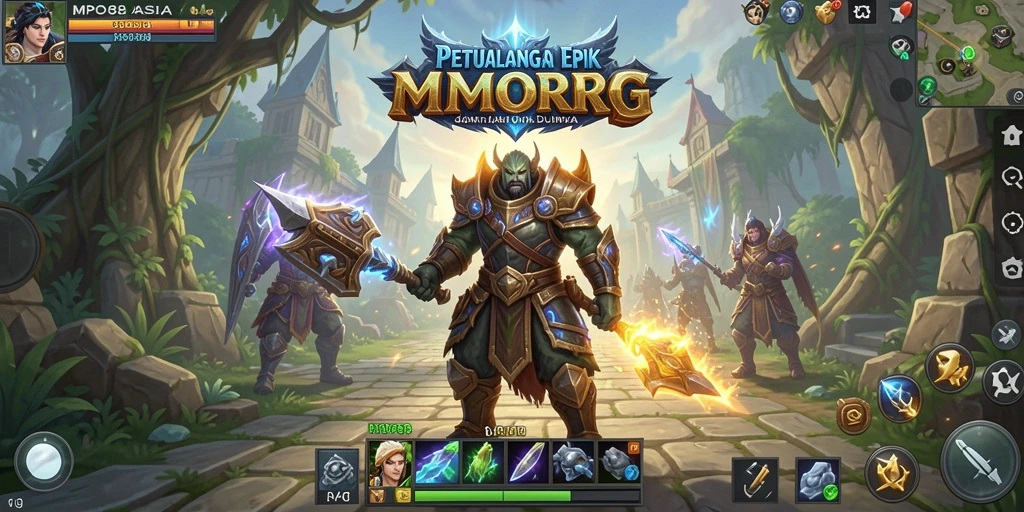 Tangkapan layar gameplay yang menunjukkan pertarungan seru dalam MPO88ASIA.