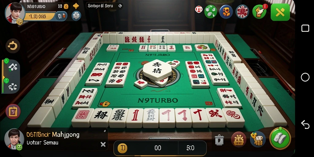 Tampilan gameplay N9TURBO yang seru dan menantang.