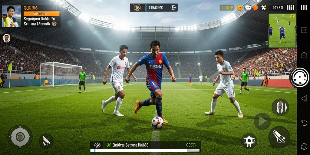 Tampilan screenshot gameplay <strong>QQRP</strong> saat pertandingan tengah berlangsung.