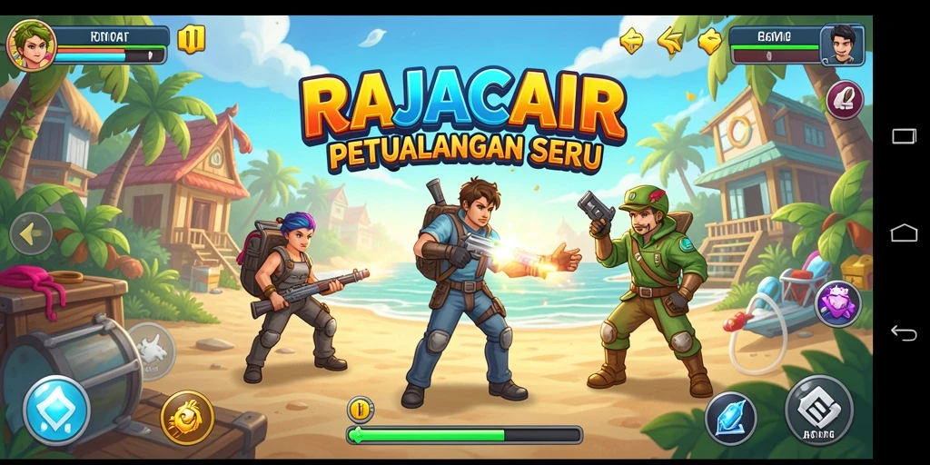 Gameplay seru dan penuh tantangan dalam RAJACAIR.